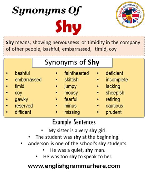 shy synonym|shy synonym meaning.